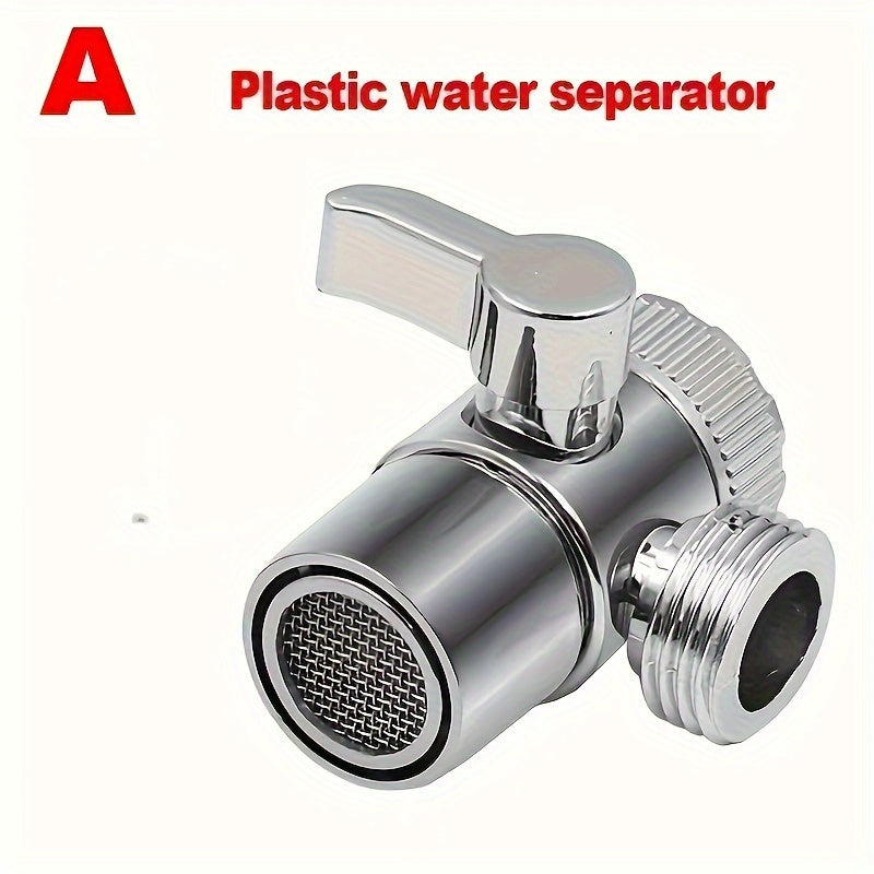 Easy-Install Zinc Alloy Faucet Adapter - 1/4 Turn Valve for Kitchen & Bathroom Sinks, Durable Rust-Resistant Connector with M22 x M24 Connection