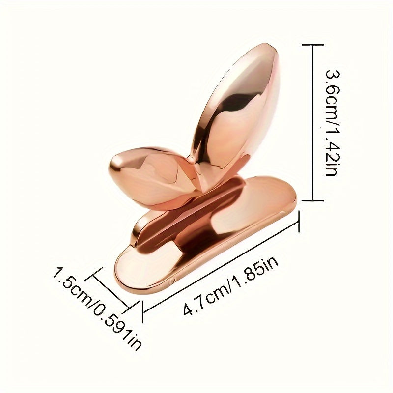 2 Pcs Rose Golden Toilet Seat Lid Lifters - Pre-Stick Design, Flower Pattern, Durable Acrylic, Easy to Clean