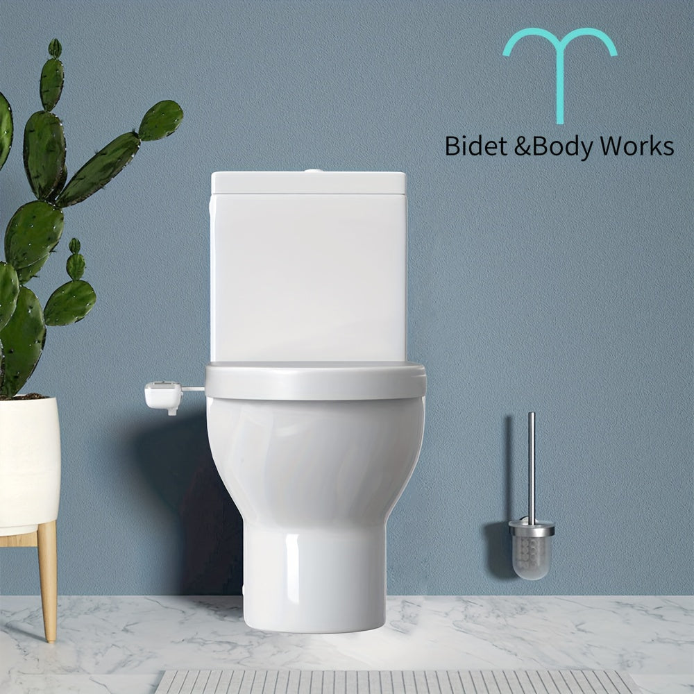 Bidet Body Works Toilet Bidet Seat Bidet Attachment Bidet Sprayer Jet Spray for Butt Washing Dual Nozzles Self Cleaning Water Pressure adjustable Detachable Design for Easy Daily Cleaning Bidet for Toilet