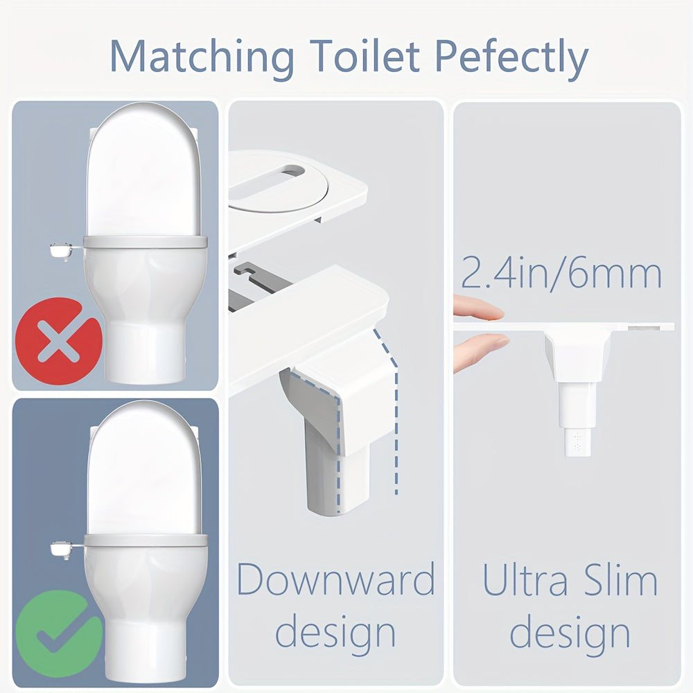 Bidet Body Works Toilet Bidet Seat Bidet Attachment Bidet Sprayer Jet Spray for Butt Washing Dual Nozzles Self Cleaning Water Pressure adjustable Detachable Design for Easy Daily Cleaning Bidet for Toilet