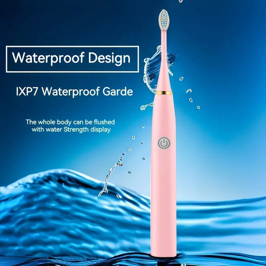 1pc Oral cleaning electric toothbrush, long-lasting intelligent automatic ultrasonic electric toothbrush