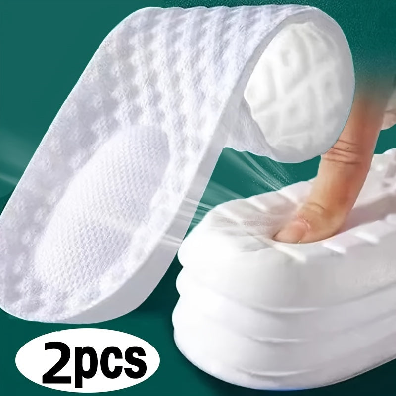 2pcs () Set Sports Insoles For Feet Super Soft Running Insoles Shock Absorption Basket Sole Arch Support Orthopedic Inserts