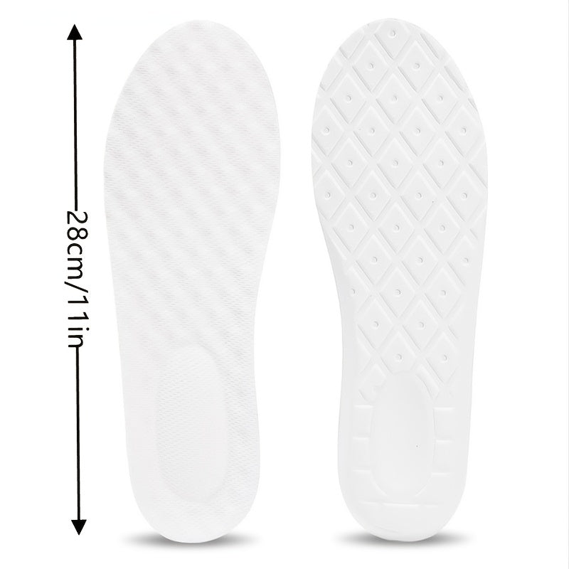 2pcs () Set Sports Insoles For Feet Super Soft Running Insoles Shock Absorption Basket Sole Arch Support Orthopedic Inserts