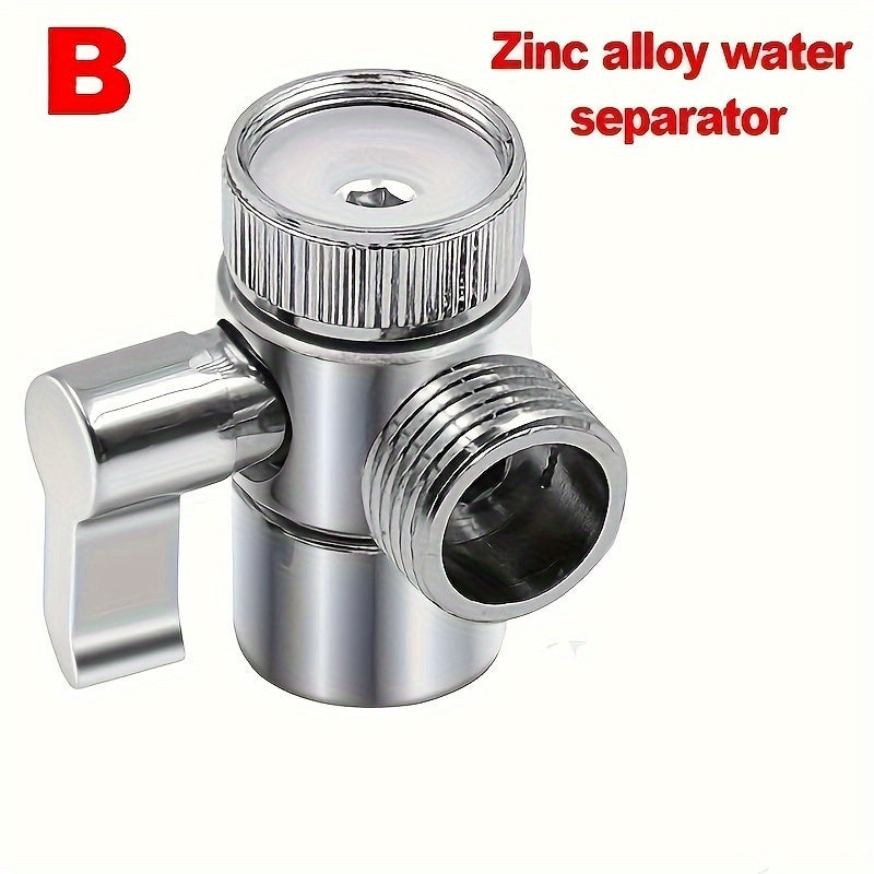 Easy-Install Zinc Alloy Faucet Adapter - 1/4 Turn Valve for Kitchen & Bathroom Sinks, Durable Rust-Resistant Connector with M22 x M24 Connection